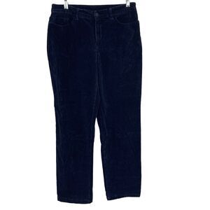 Croft & Barrow Pants Womens 8 Regular Average Corduroy Dark Blue